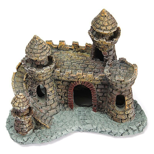 Ilovemilan - Aquarium Resin Castle Fish Tank Decorations Castle Tower Ornaments Fish Tank Aquarium Accessories Decoration