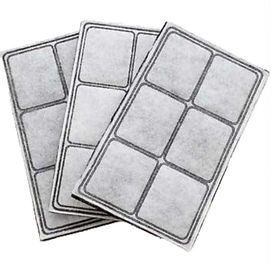 Perle Rare - Drinkwell Replacement Filter Cartridges for Original, Platinum and Mini Dog and Cat Water Fountains - Natural Material - Pack of 3