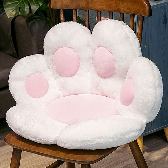 Deckon - Cat Paw Seat Cushion, Portable Chair Cushion for Sofa Lazy Plush Office Chair Designed for Home, Warm and Soft Relieve Pain (Rabbit Velvet