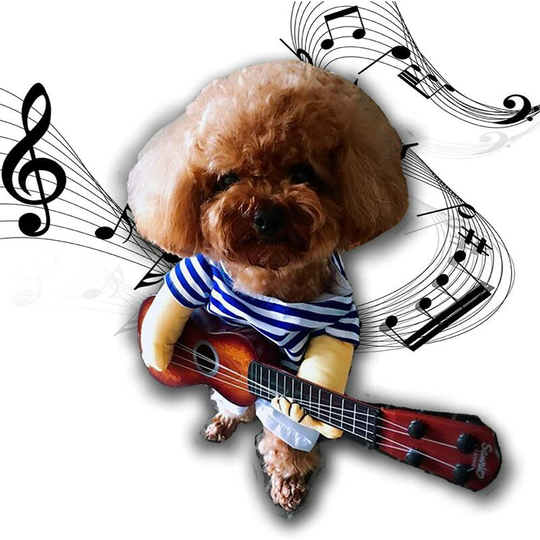 Pet Guitar Costume Dog Costumes Guitar Player Halloween Christmas Cosplay Party Funny Cat Clothes, Pet Supplies Costumes Cosplay Halloween Dog