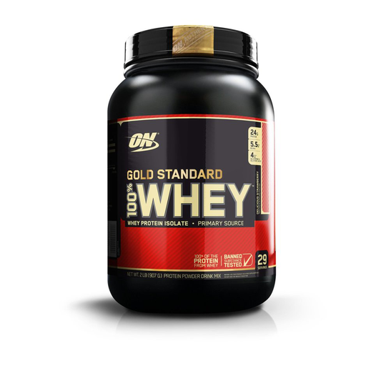 Optimum Nutrition Gold Standard 100% Whey Protein Powder - 908 g, Strawberry