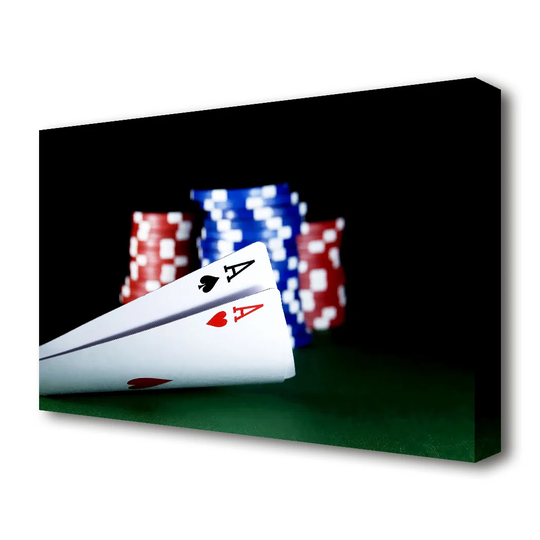 The Nuts In Poker - Wrapped Canvas Photographic Print