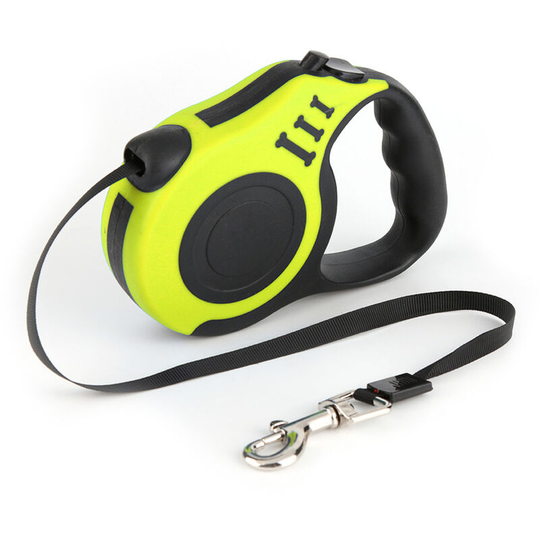 Retractable Dog Leash Pet Walking Leash With Anti-slip Handle for Small and Medium Pets,model:Yellow - model:Yellow