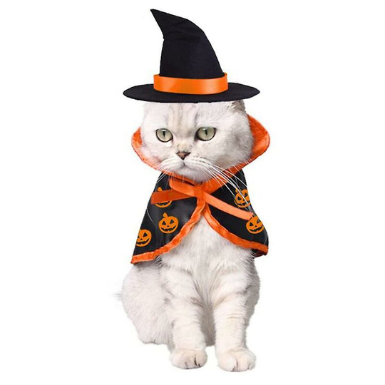 Halloween Cat Pet Wizard Costume, Pets Costume Apparel For Kitten Puppy For Halloween Thsinde