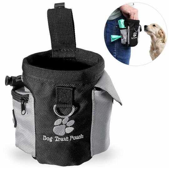 Dog Treat Bag, Puppy Treat Pouch Pet Small Dog Bait Holder, Animal Walking Snack Container Best Hiking Toys Pack Dispenser Carries