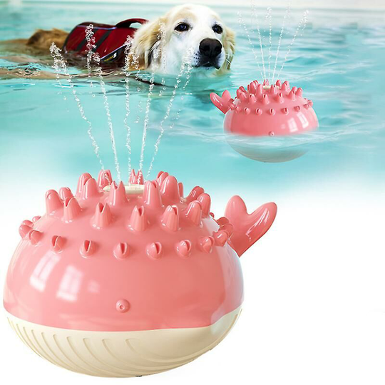 Pet Grind Teeth Spray Floating Bathtub Durable Dog Toy Swimming Pool Suppliespink