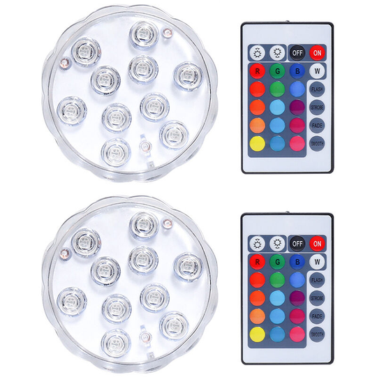 IP68 Waterproof Multi Color Submersible led Light Underwater rgb Night Lamp Party Wedding Christmas Decoration Light