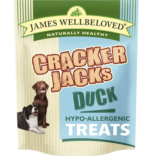 James Wellbeloved Crackerjacks Dog Treats - Duck & Rice (225g)