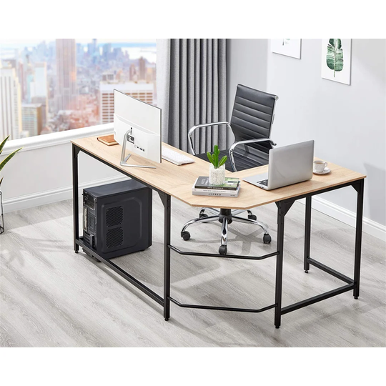 Sturdy Home Office Workstation L-Shape Desk