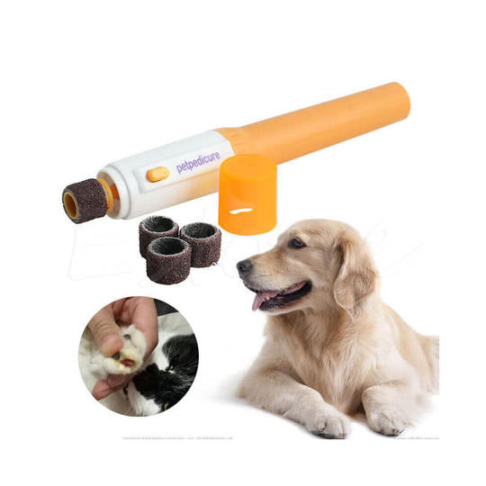 Electric Dog Cat Pet Claw Toe Nail Trimmer Tool Care Grooming Grinder Clipper Automatic Pets Grinder File Puppy