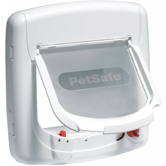 Magnetic 4-Way Cat Flap Deluxe 400 White 5005 Petsafe White