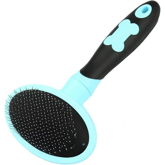 Dog Slicker Grooming Brush Cat Long & Short Hair Brushes Dogs Small & Large Soft Brush for Puppy Pet Blue
