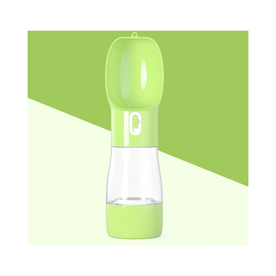 Muff - Portable Pet Travel Water Bottle Leak Proof Lightweight Water Drinking Bottles water and food bottle green