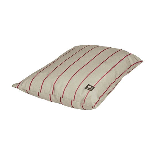 Heritage Herringbone Dog Deep Duvet Cover in Ivory and Red