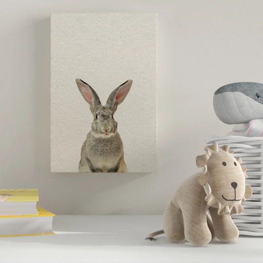 'Gray Rabbit' Canvas Art