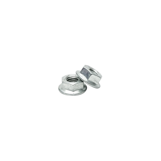 6mm Steel Metric Hexagon Serrated Flanged Nuts For Screws Bzp - steel flange nuts 6mm