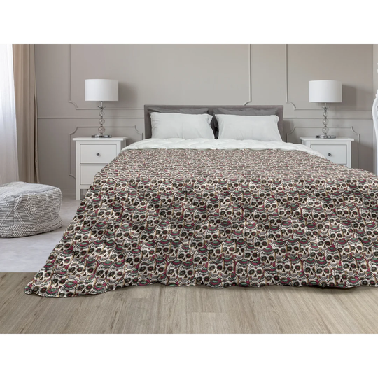 Creepy Head Bones Comforter