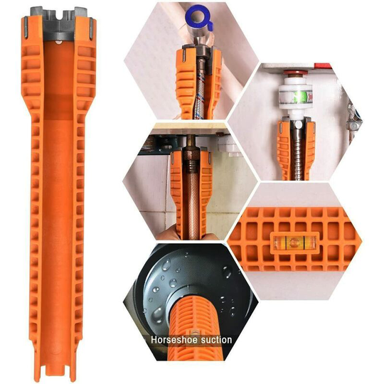 Wrench (Supply nuts/Shut off valves/Strainer Baskets/Supply Line Nut/Faucet Nuts) Faucet and Sink Installer- Toilet Bowl/Sink/Bathroom/Kitchen