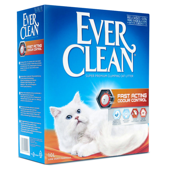 Ever Clean® Fast Acting Odour Control Clumping Cat Litter - Economy Pack: 2 x 10l