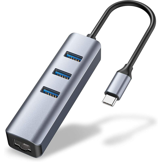 Soekavia - usb c Ethernet Adapter, hub RJ45 Thunderbolt 3 / Type-C Gigabit Ethernet lan Adapter, Compatible with 16 '' MacBook Pro 2019/2018/2017,