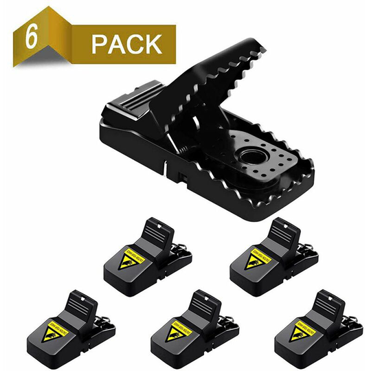 Perle Rare - 6X Mousetrap Mousetrap Snap Trap Reusable Trap for Mouse, Rat - Mouse Trap - Rat Trap for Home and Garden
