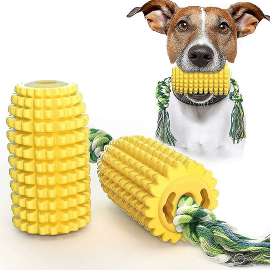 Dog Toothbrush Chew Toy, Corn Shaped Dog Chew Toy, Dog Teeth Cleaning Dental Toy