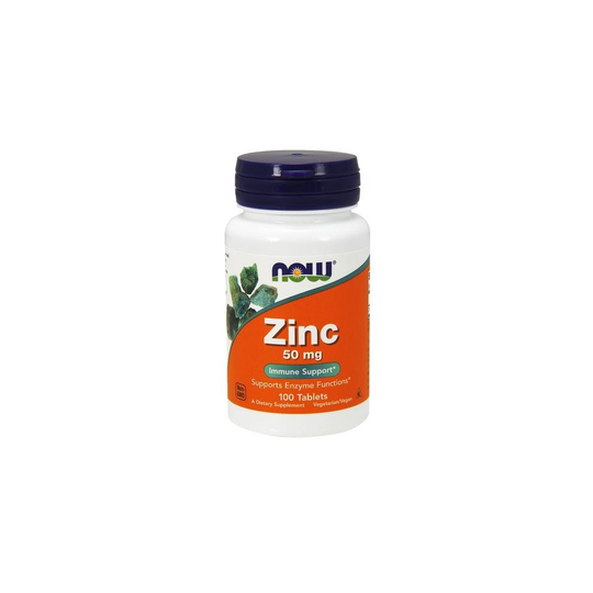 NOW Foods Zinc, 50mg, 100 tabs