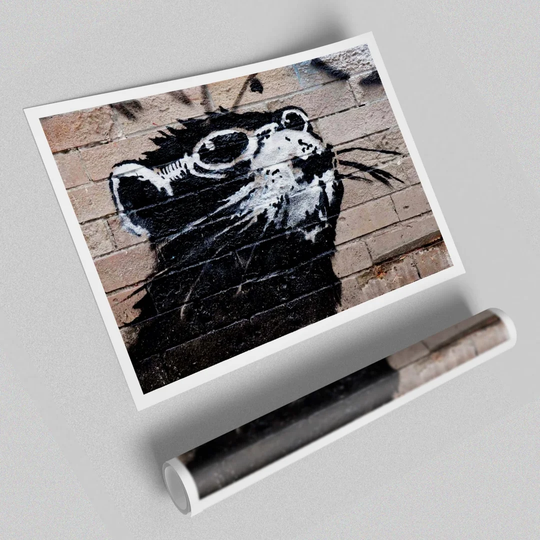 Rat Sunglasses - Graphic Art Print on Paper