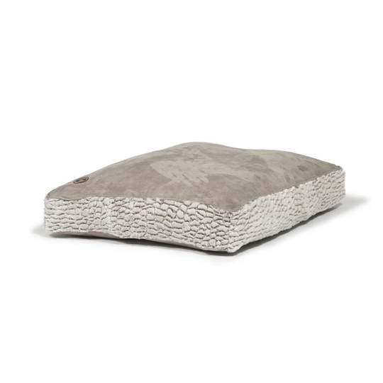 Box Dog Pillow in Grey
