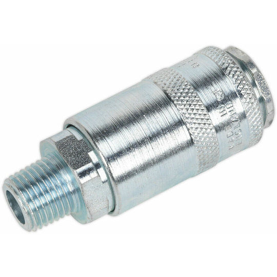 Loops - 50 pack 1/4 Inch bspt Coupling Body - Male Thread - 100 psi Free Airflow Rate