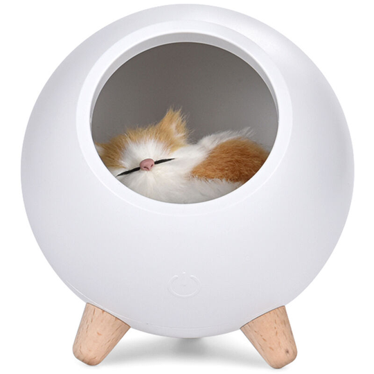 Asupermall - Cat Pet House Ambience Lamp led Night Light Cute Little Cat Pet House Night Light usb Charging Touch Stepless Dimming Atmosphere
