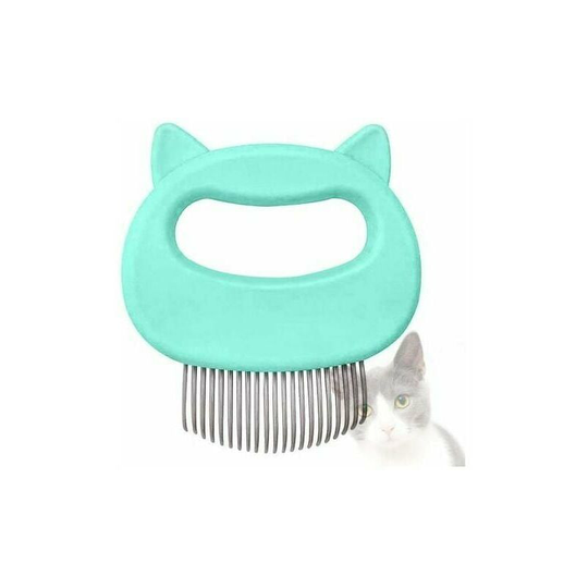 Cat Brush, Cat Comb, Cat Massage Comb, Dog Brush, Pet Comb and Massage Brush (Green)