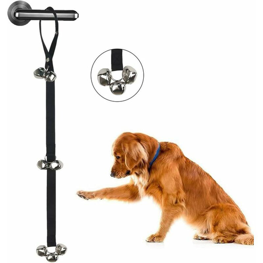 Monly - Iron Dog Training Bells Adjustable Nylon Rope