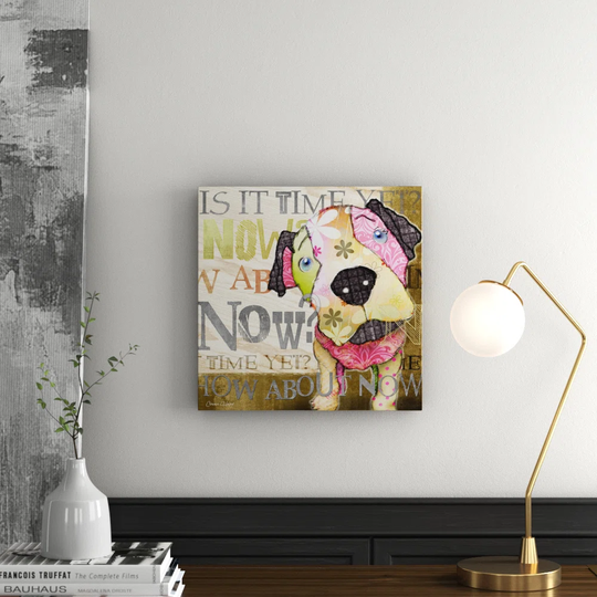 'Now Puppy' by Connie Haley Graphic Art Wrapped on Canvas