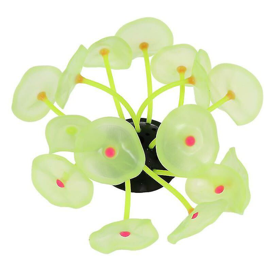 Aquarium coral decorations Decoration of fishing vessel Silicone ornament artificial aquarium decor (yellow)