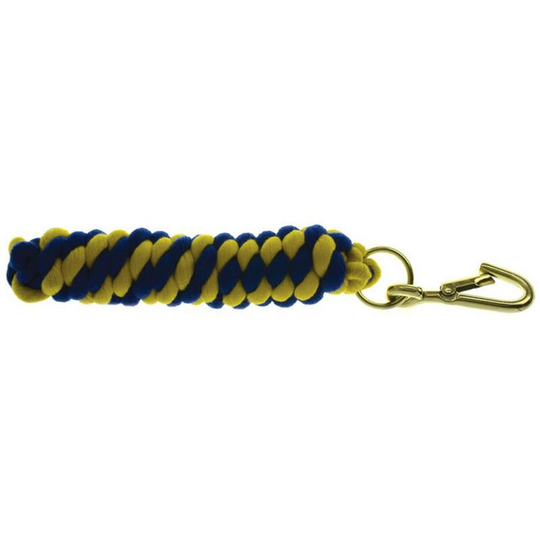 Two Tone Twisted Lead Rope (2.2 metres) (Royal/Yellow) - Royal/Yellow - HY