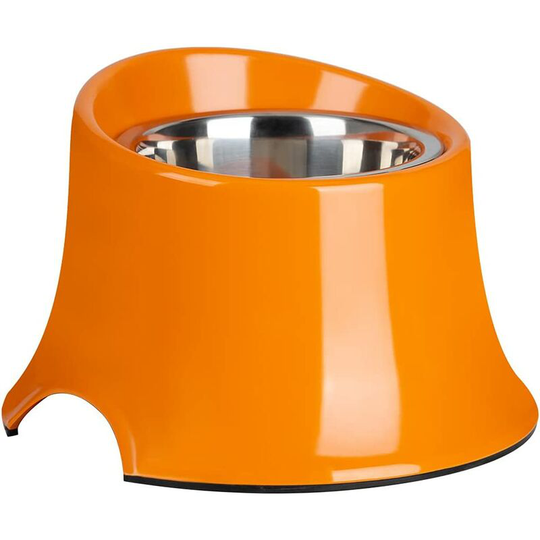 Perle Rare - Elevated Dog Bowl Raised Dog Feeder for Food and Water, Non Spill Edges & Non Skid Sturdy Melamine Stand, Reduce Neck Stress, 1 Cup