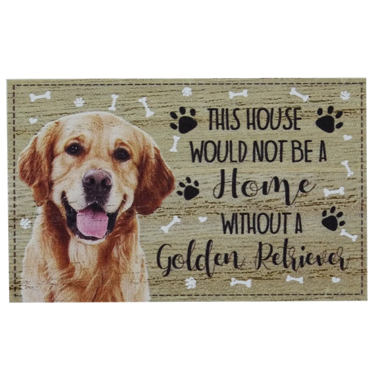Golden Retriever Duffy Decorative Slate