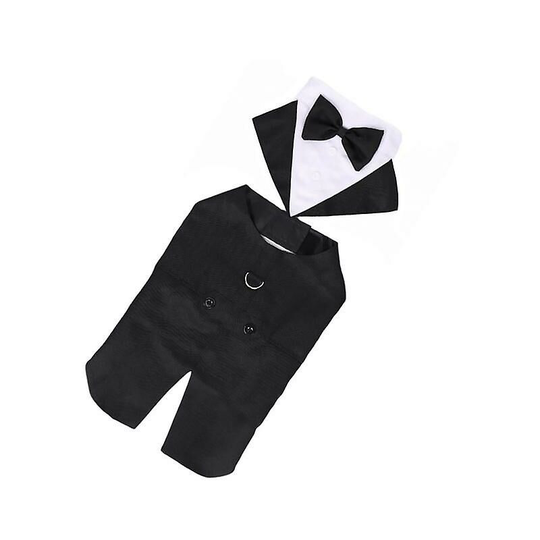Woosien - Dog formal wedding shirt cotton tuxedo pet fashion suit for cosplay wedding s