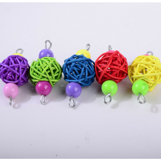 Set of 5 educational toy sets for parrots, parakeets, cockatiels and parrots
