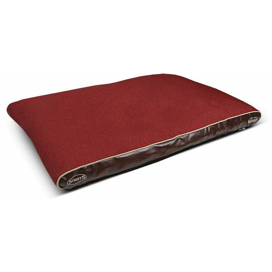 Hilton Memory Foam Orthopaedic Pillow (100 x 70 x 6cm) (Red) - Red - Scruffs