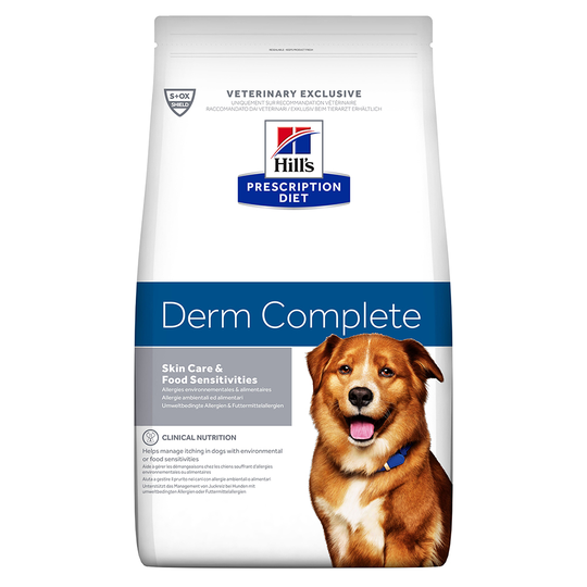 Hill's Prescription Diet Canine Derm Complete Dry Dog Food - 12kg