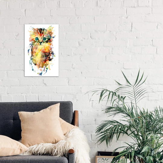 'Kitten' by Ryan Fowler - Wrapped Canvas Graphic Art Print