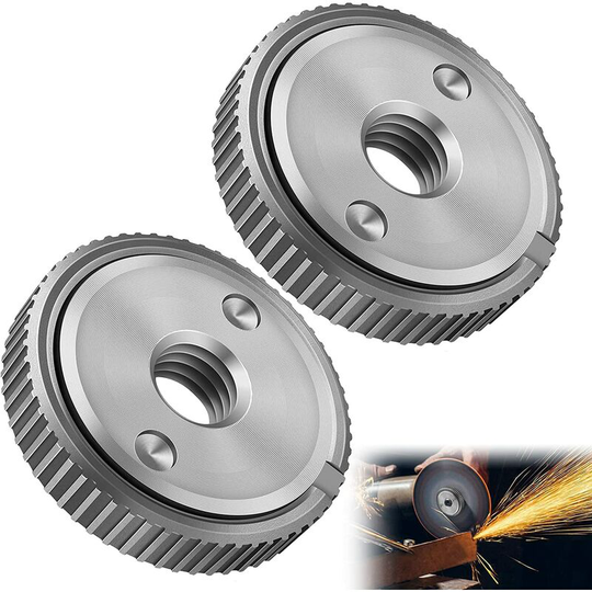 Heguyey - 2 quick-locking nuts suitable for all angle grinders with 14 thread, angle grinder accessories wood cutting disc