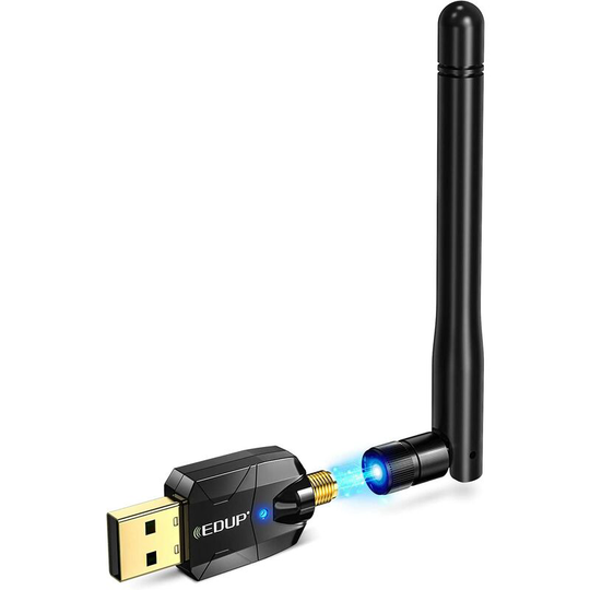 Usb Bluetooth 5.0 Adapter with Antenna for PC,Long Range About 100 Meters Bluetooth 5.0 edr Dongle Transmitter Receiver Compatible with Windows