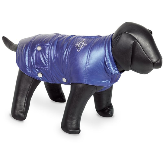Olivia Waterproof Dog Coat (44cm) (Blue) - Blue - Nobby