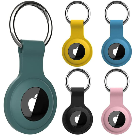Monly - Piece Cases for Apple AirTag 2021, Airtag Keychain - Anti-Drop and Anti-Scratch for Pets Wallets and Luggage, Compatible with New Air tag