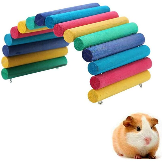 Animal Bridge, Ladder Bridge, Hamster Wooden Bridge, Hamster Chew Toy, Creative Foldable