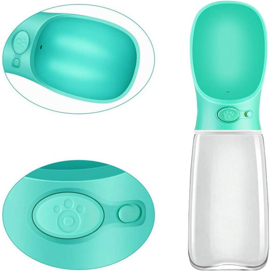 Dog Water Bottles, 550ML Food Grade Water Dispenser Portable Travel Dog Water Bottle