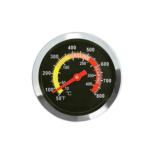 Readcly - 6cm Outdoor bbq Grill Smoker Stainless Steel Thermometer, bbq Smoker Temperature Gauge, Grill Replacement Parts for bbq Cooking